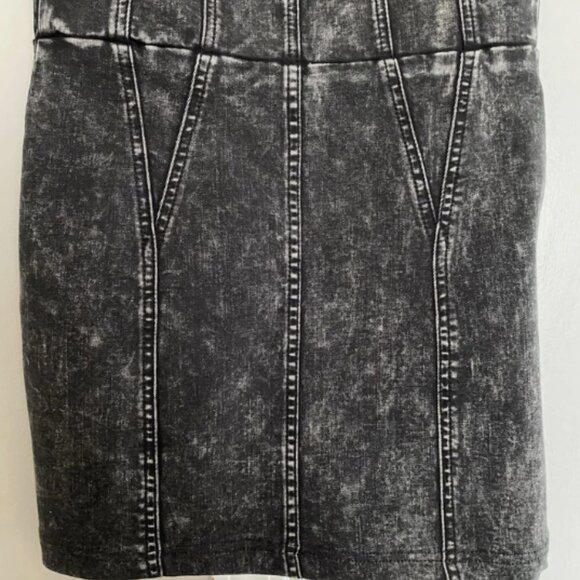 Kendall & Kylie Black Stonewash Denim Sexy Dress Medium - Picture 5 of 6